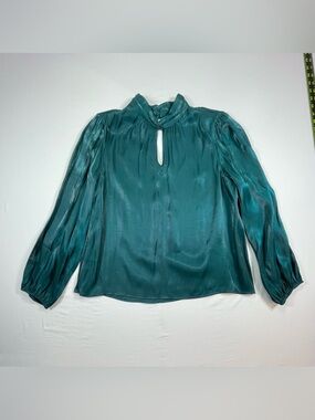 Nine West Keyhole Long-Sleeve Women's Blouse Size XLArge